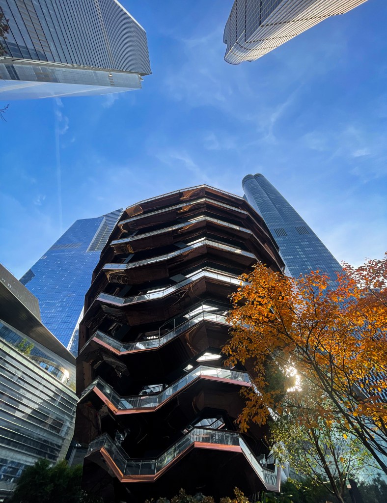 The Vessel structure by Thomas Heatherwick in New York City near Hudson Yard