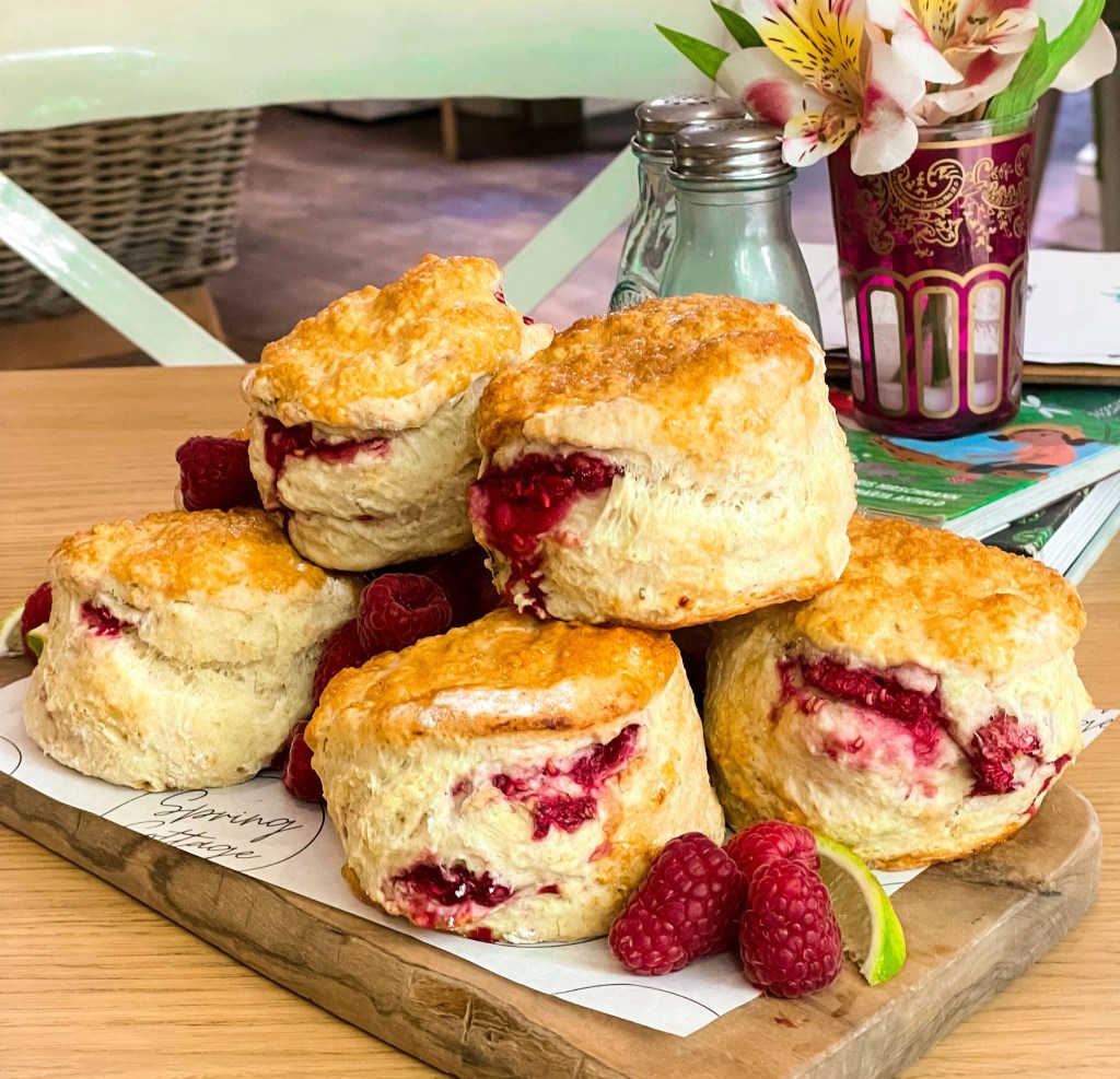 Lemon and Raspberry&nbsp;Scones