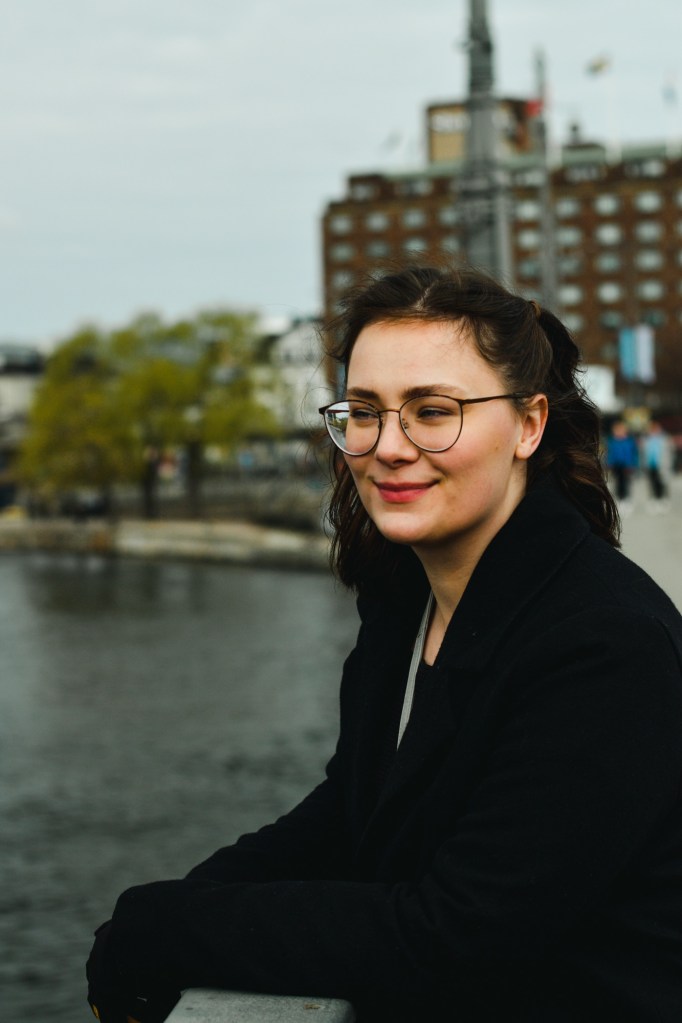 Exploring Stockholm, Sweden in Spring by the river.
