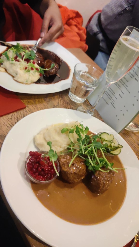 Gastabud restaurant serving Swedish meatballs, mash and lingonberry
