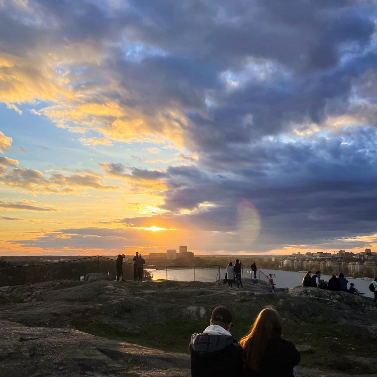 Skinnarviksberget sunset