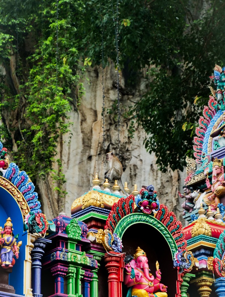 Monkey sat on Hindu temple