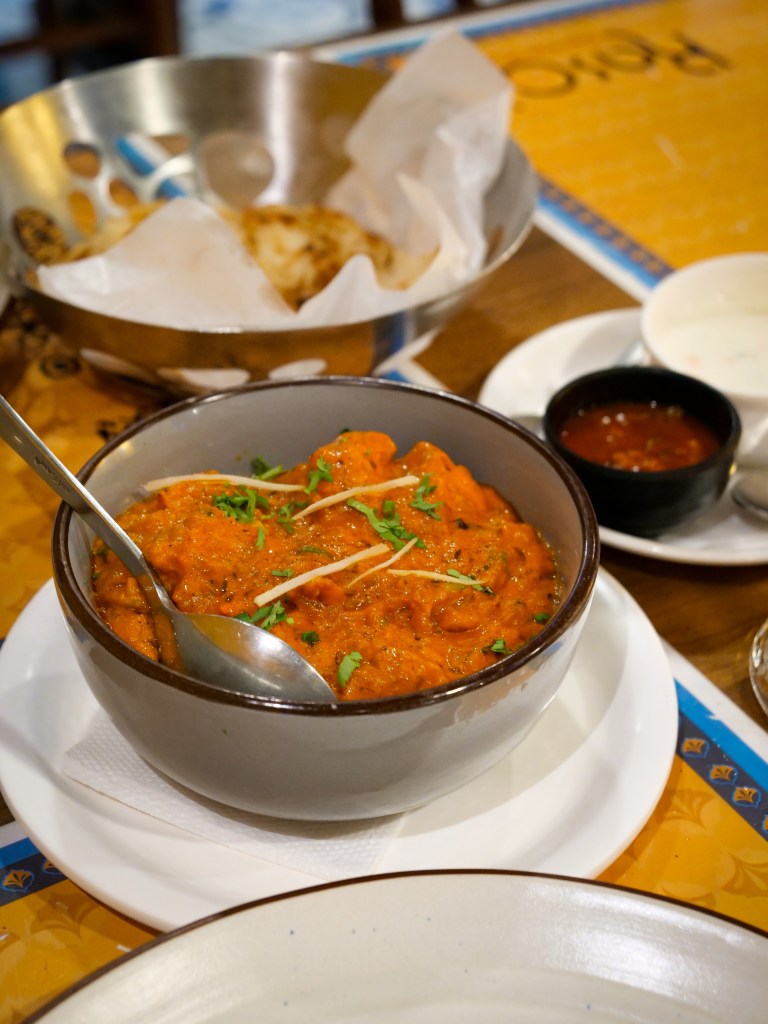 Butter chicken in South India