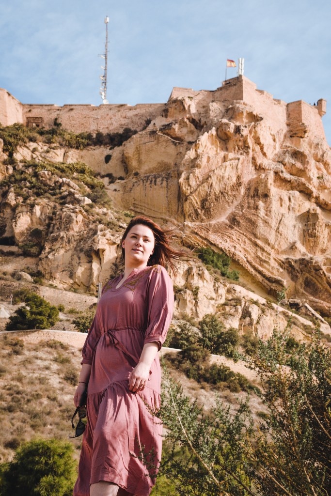 Cliff at castello in Alicante spain