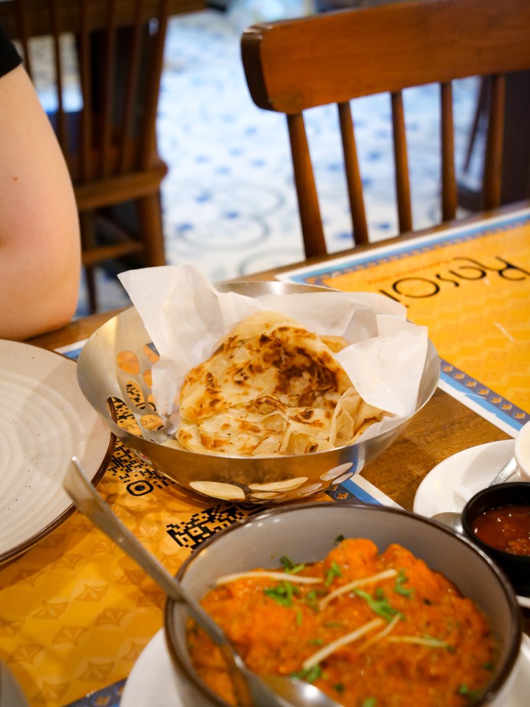 Naan bread in South India