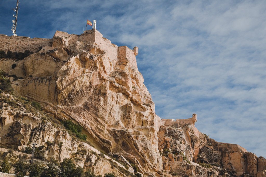 Cliff at Castello in Alicante spain