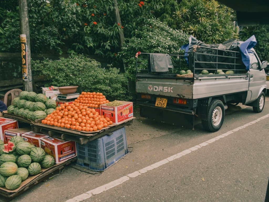 Roadside Fruit stalls in Sri Lanka